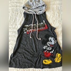 Vintage Disney Mickey Mouse Graphic Hoodie Tank Size M